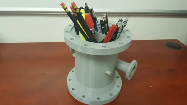 Heat Exchanger Channel Desk Pen Holder