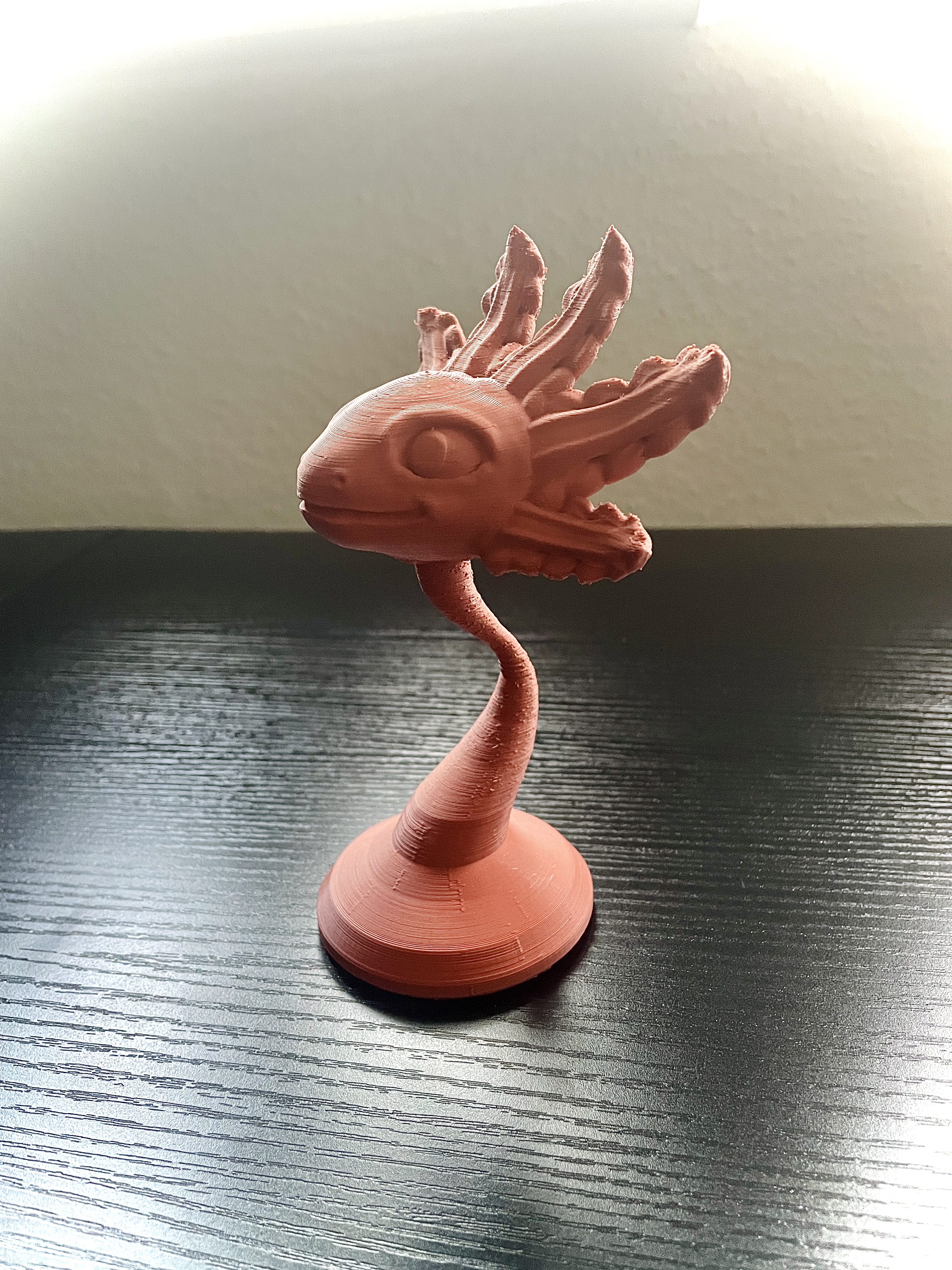 Cute smiling Axolotl Statue