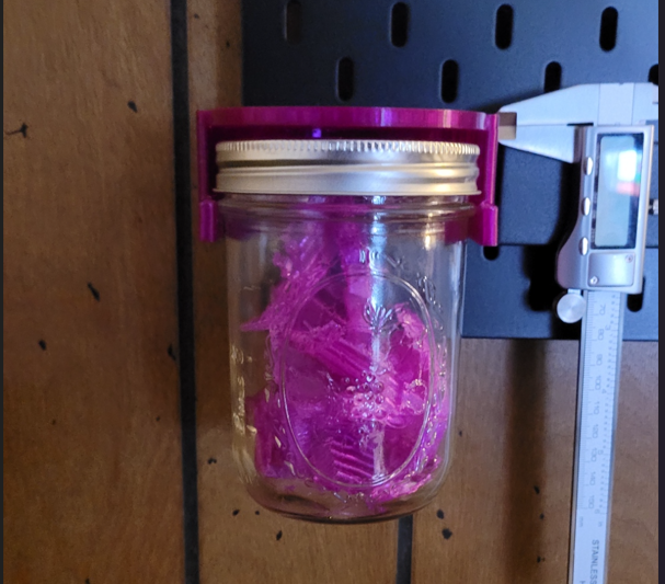 SKADIS Pegboard Mason Jar Top Hanger by Dragon Download free STL