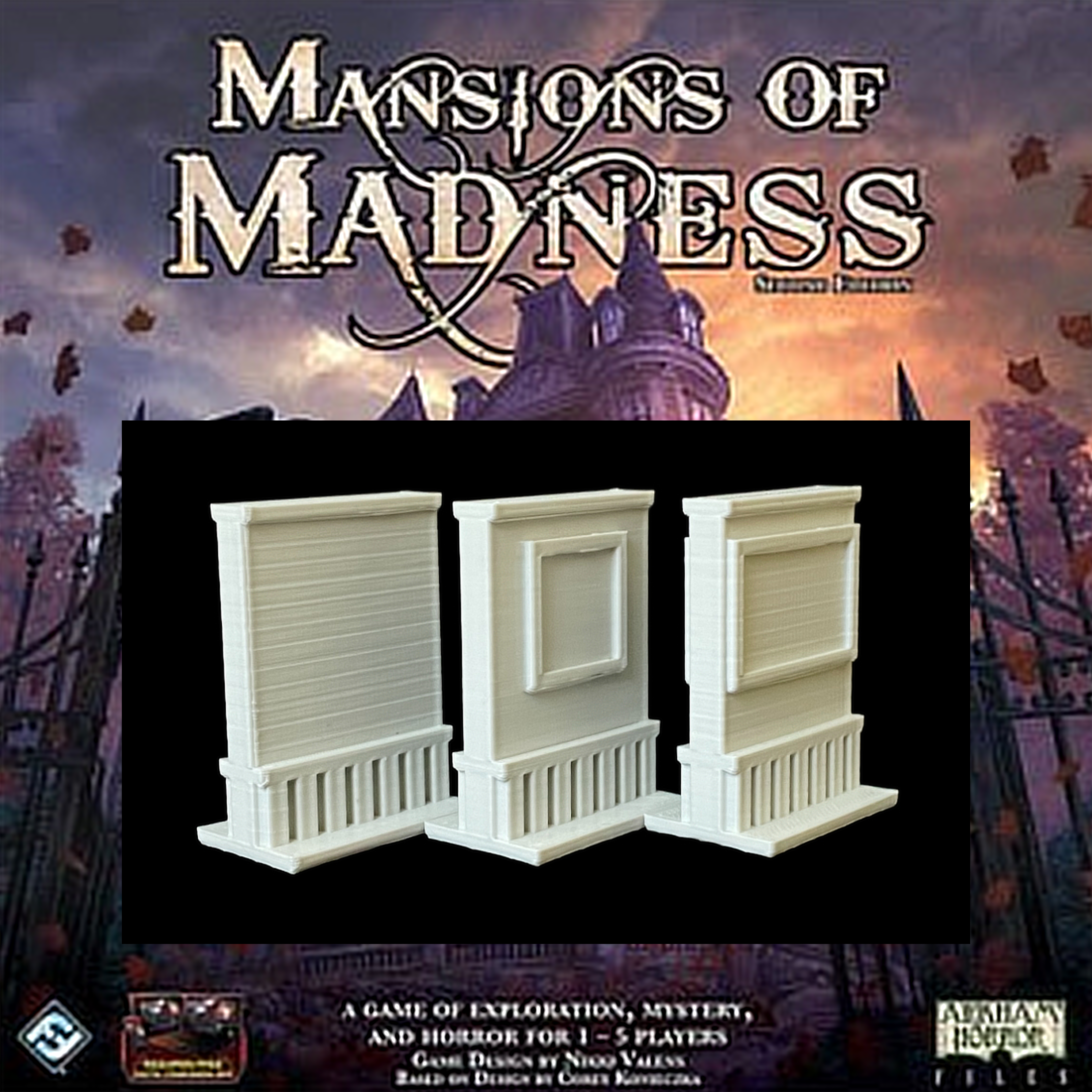 Mansions of Madness: Wall Set (Smooth) x6