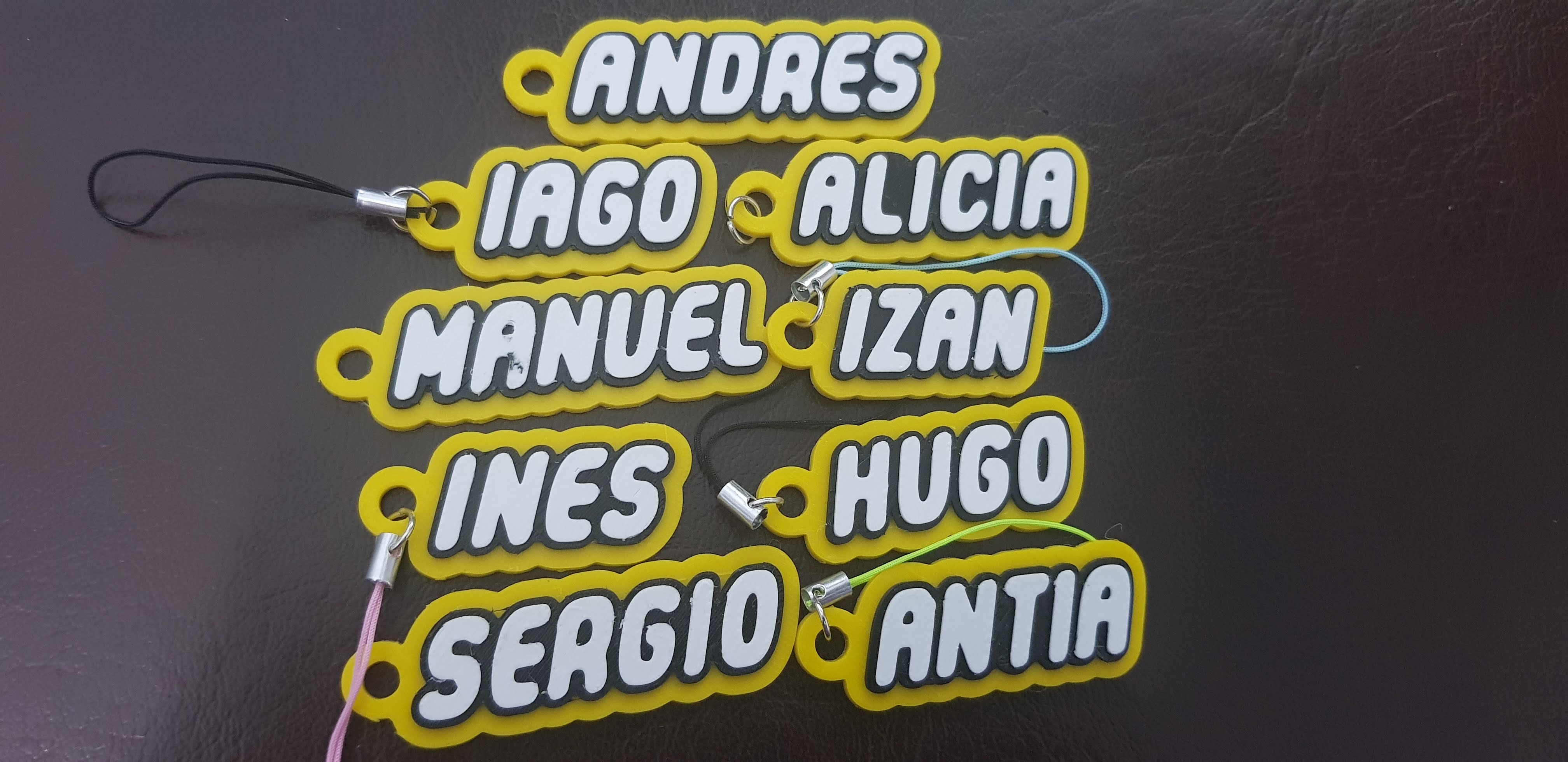 Keychain Name Alicia, Izan, Hugo, Sergio, Andres, Antia, Manuel, Ines, Iago
