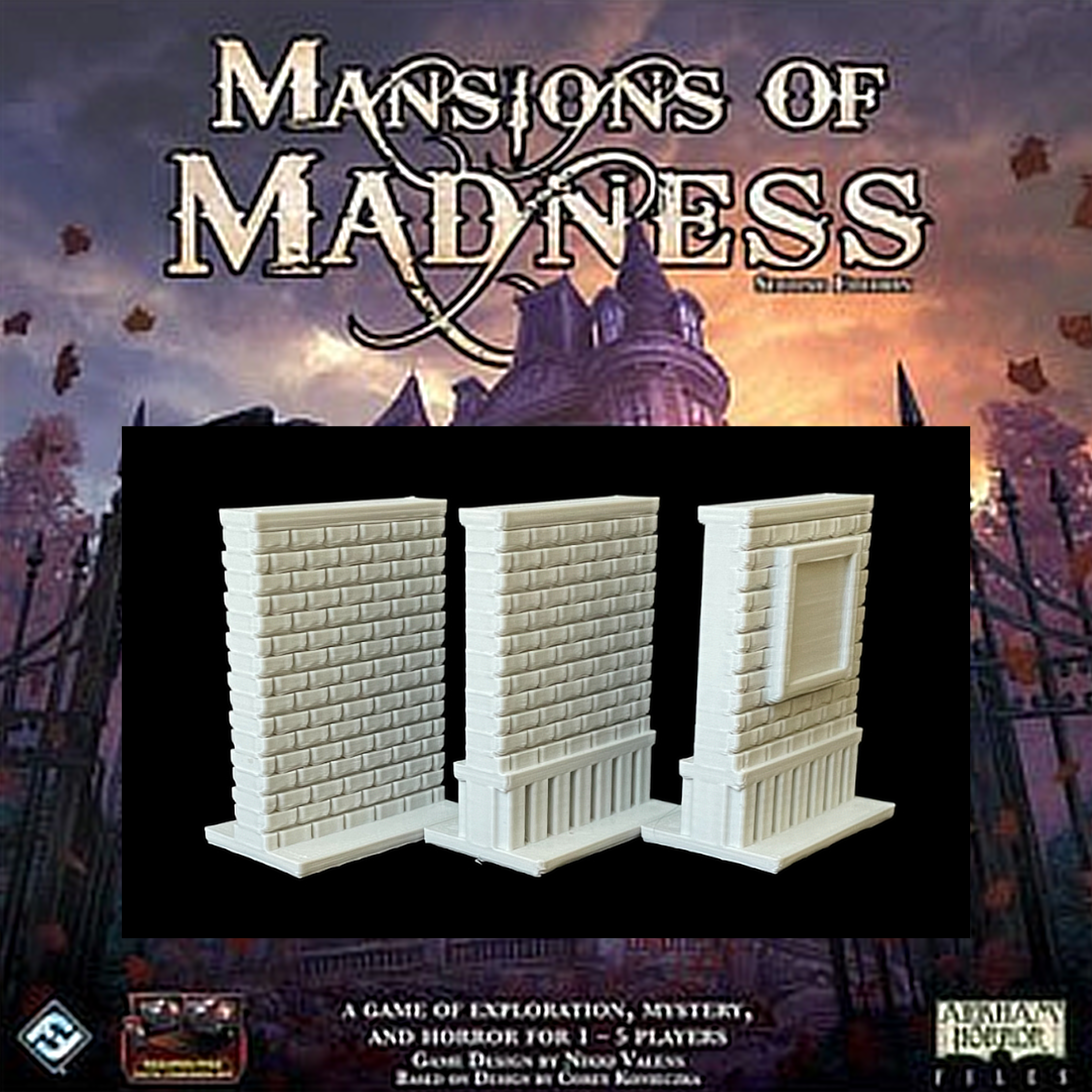 Mansions of Madness: Wall Set (Brick) x6
