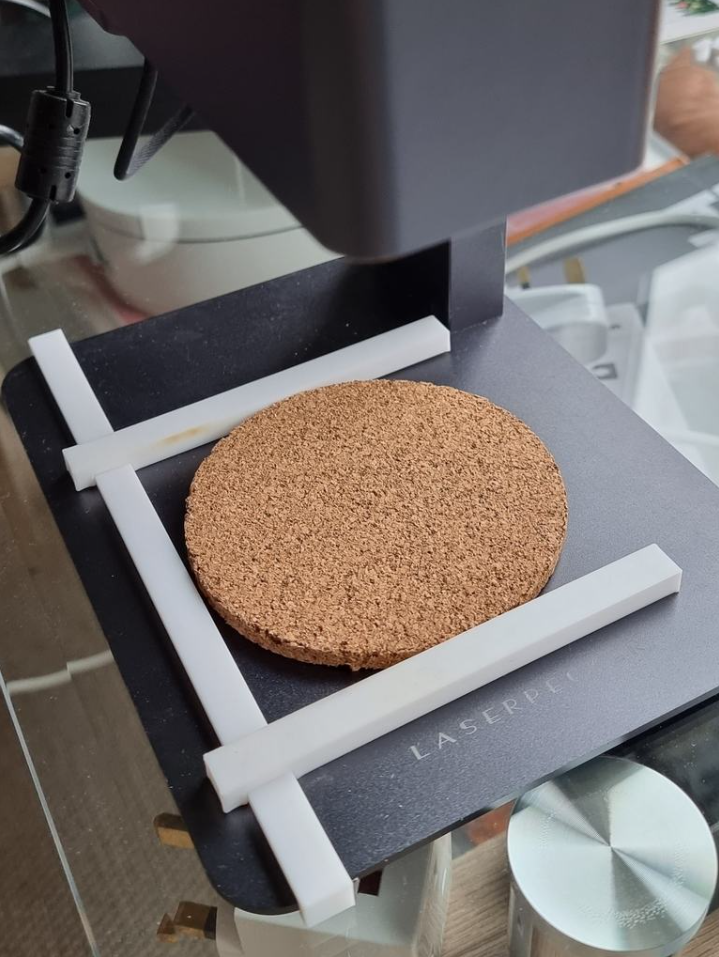 LaserPecker stand base plate jig.