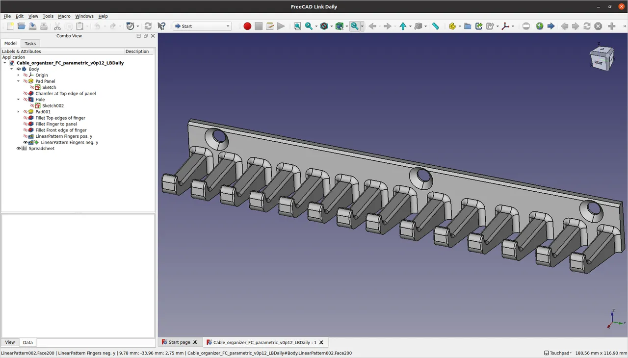 Cable sorter - Cable organizer by howil, Download free STL model