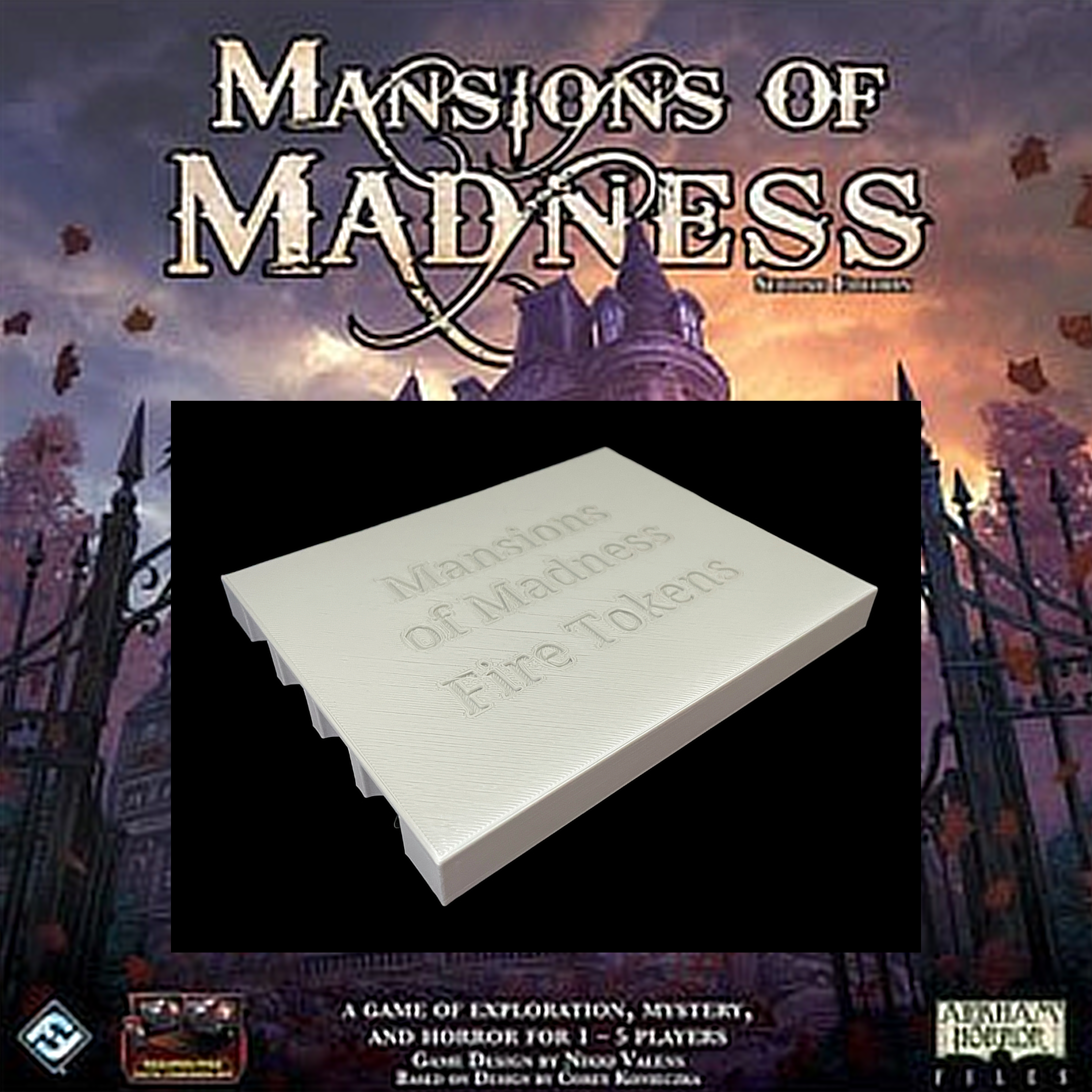 Mansions of Madness Fire Token Holder Lid