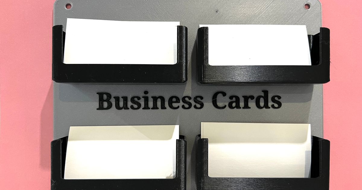 Single & Wall Mounted Multi Business Card Holder by mystydog Download