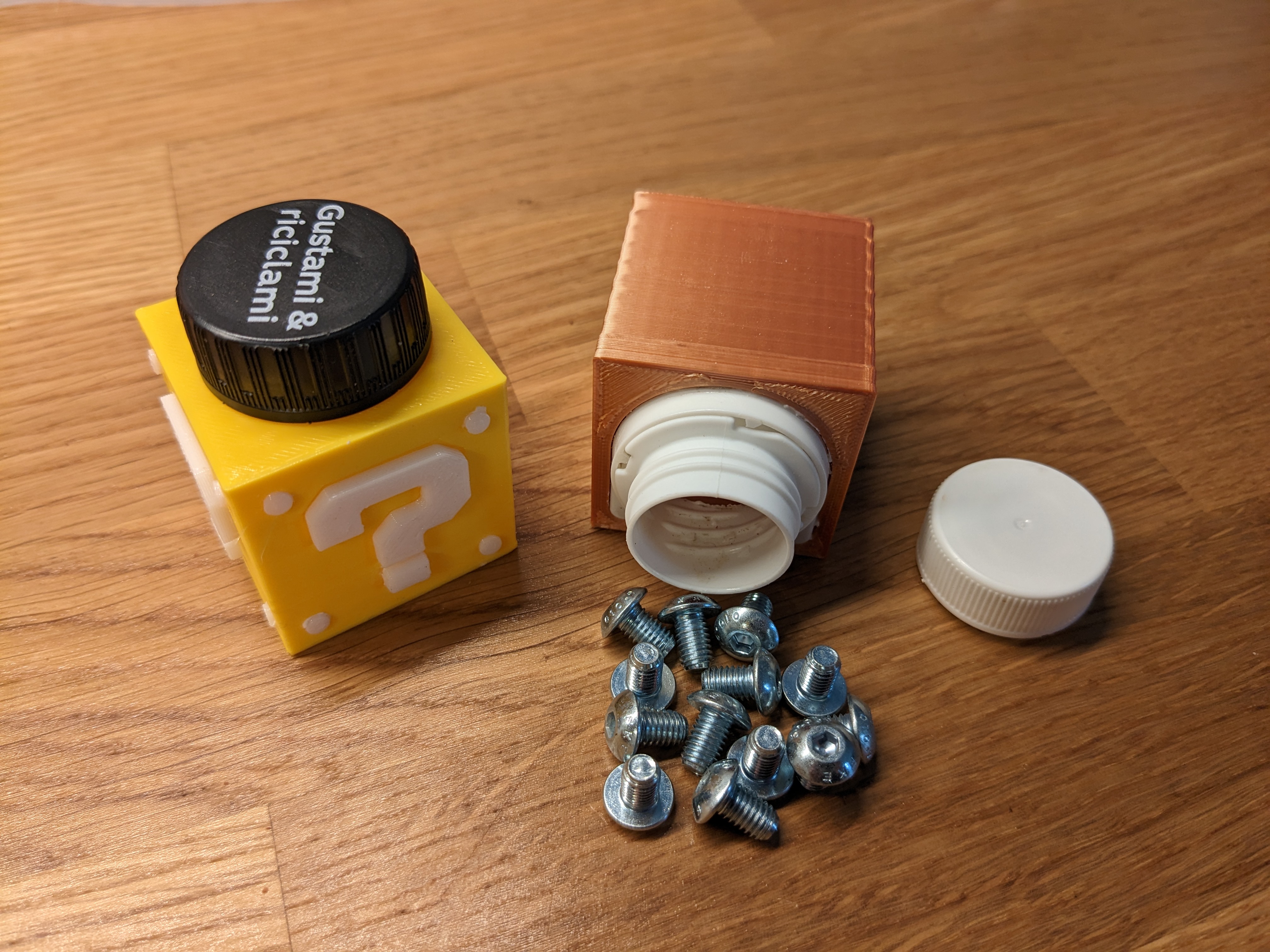 Question mark block container