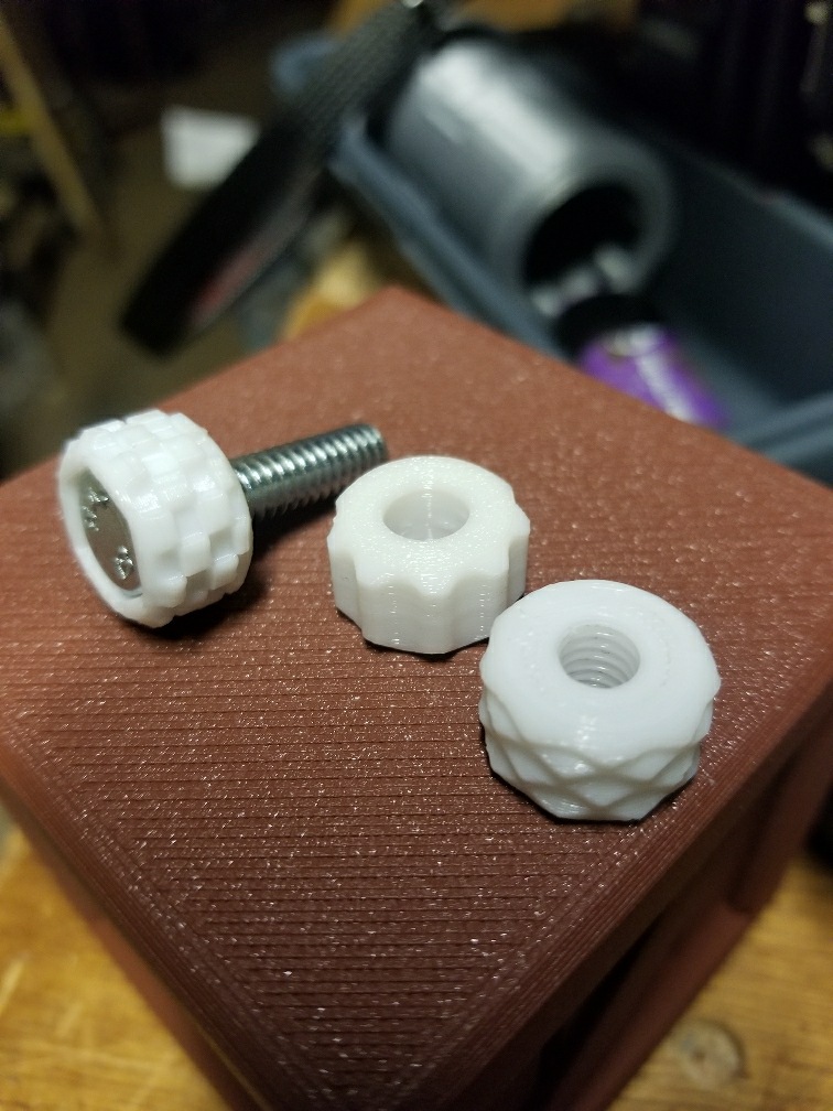 Parametric Knurled Nuts, Knobs, Beads. (OpenSCAD) by AkAdventurer