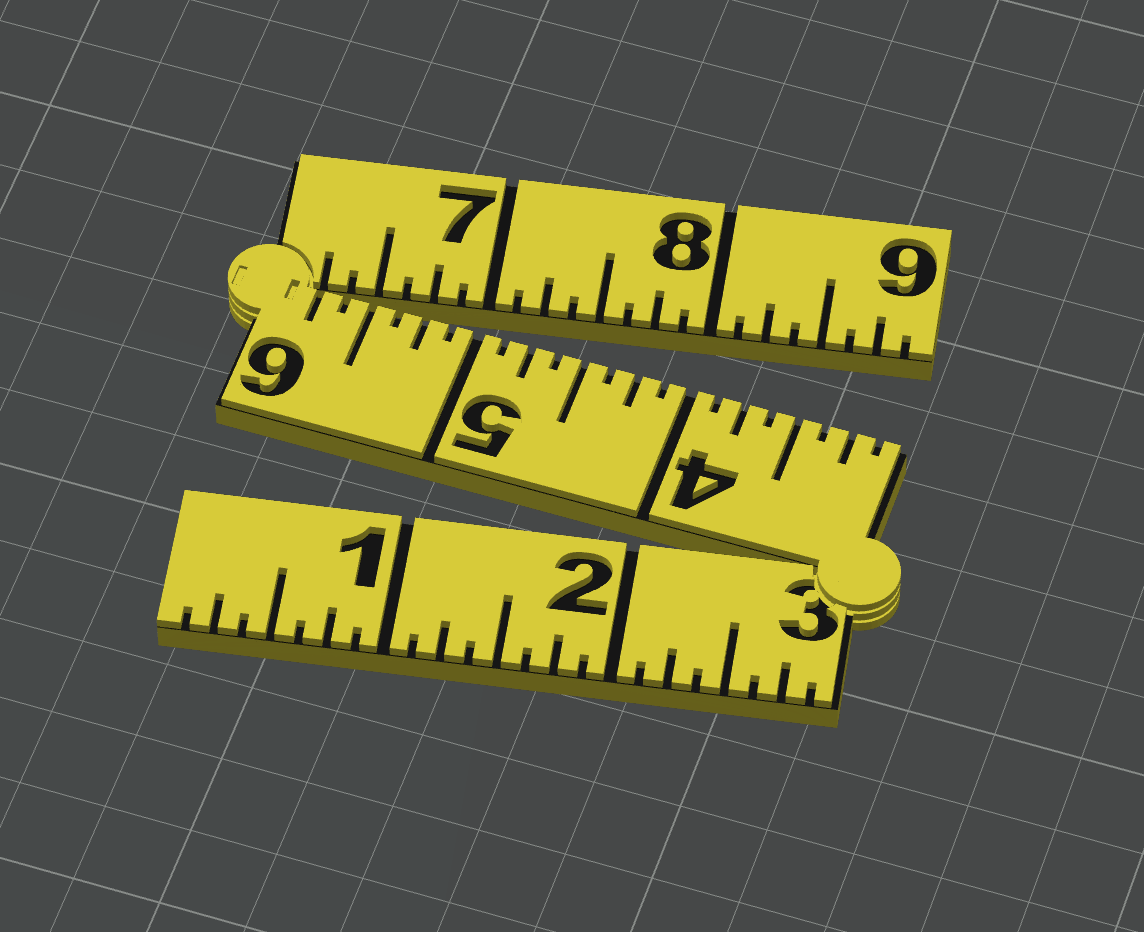 Increased Hinge Clearance REMIX Foldable Ruler (Credit Card Size) by ...