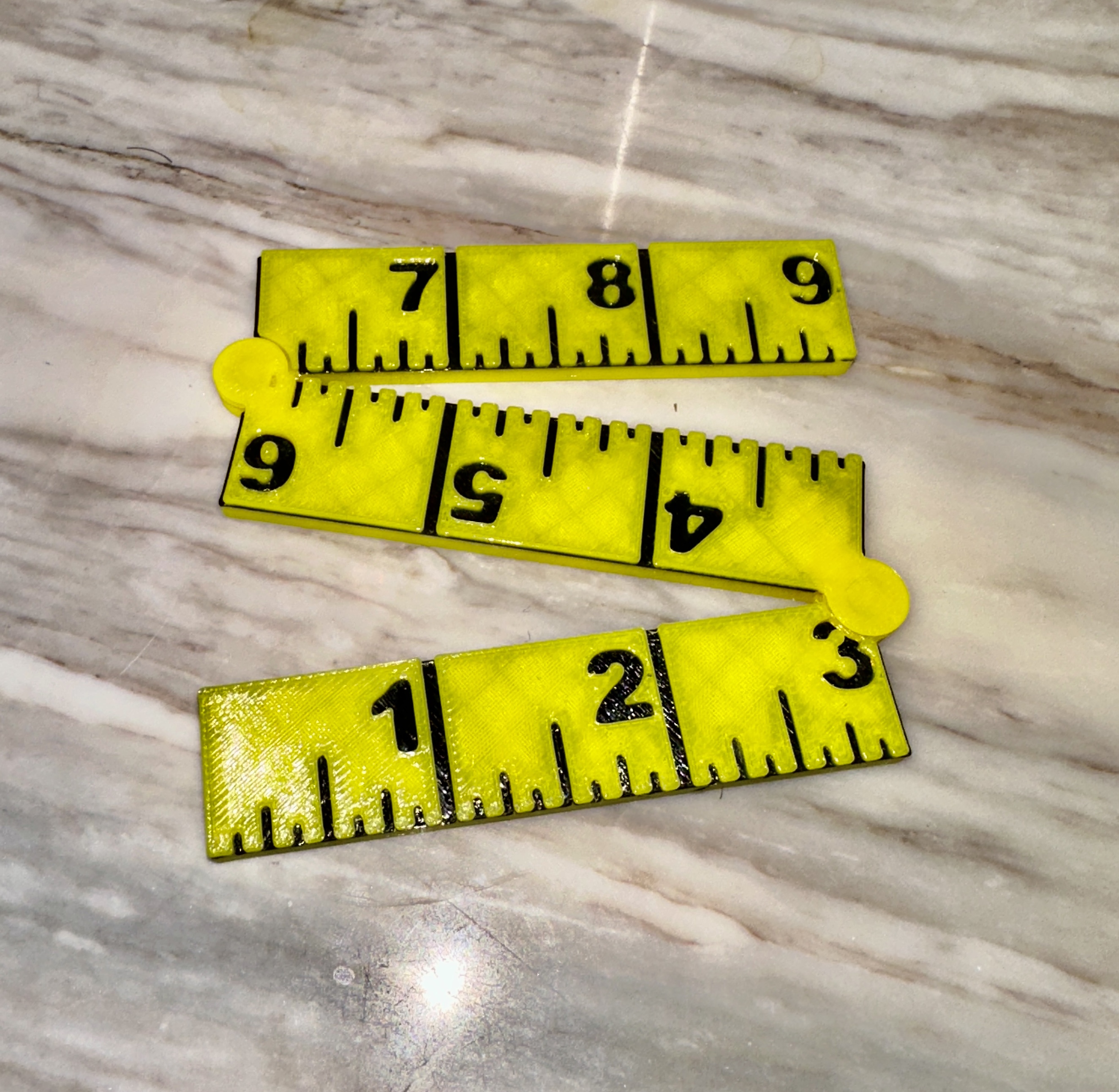 Increased Hinge Clearance REMIX Foldable Ruler (Credit Card Size)