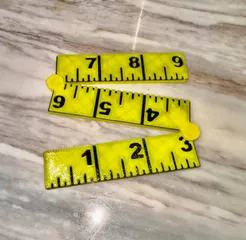 Increased Hinge Clearance REMIX Foldable Ruler (Credit Card Size)