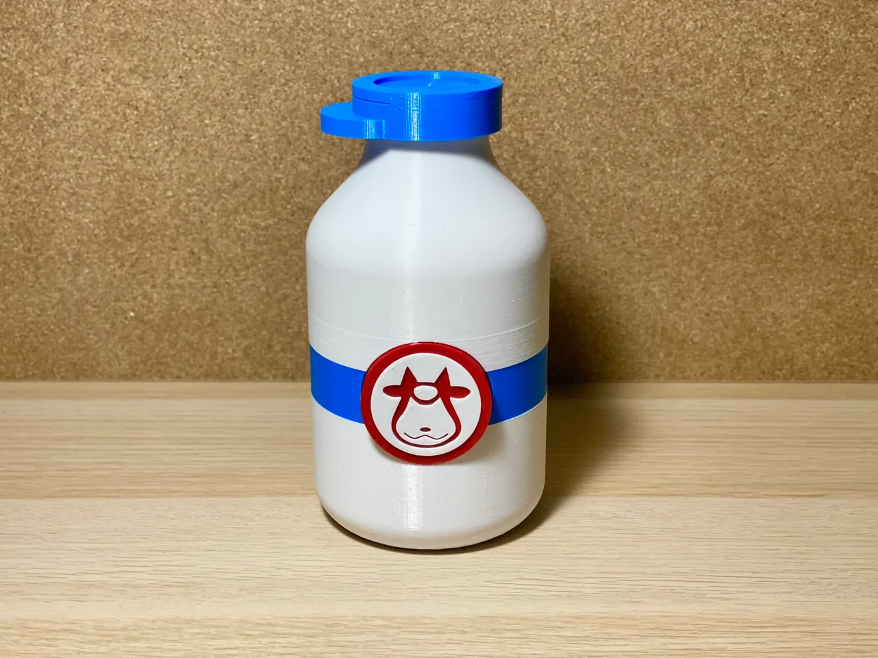 3d plastic milk bottle generic model