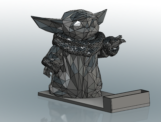 Lowly Baby Yoda Business Card Holder