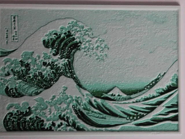 Hueforge Green The Great Wave of Kanagawa