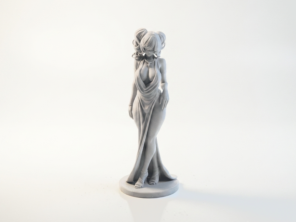 Busty Lady Figurine Female Character 3D Printable