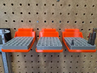 Universal Peg board Hex Bit Organizing tray
