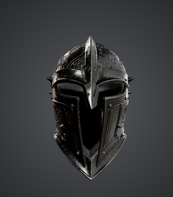 Dark Knight Helmet – Gothic Fantasy Warrior Mask