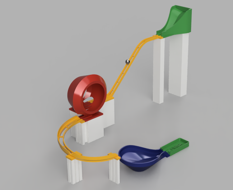 Marble Run Lego Compatible by grizzie17 Download free STL model