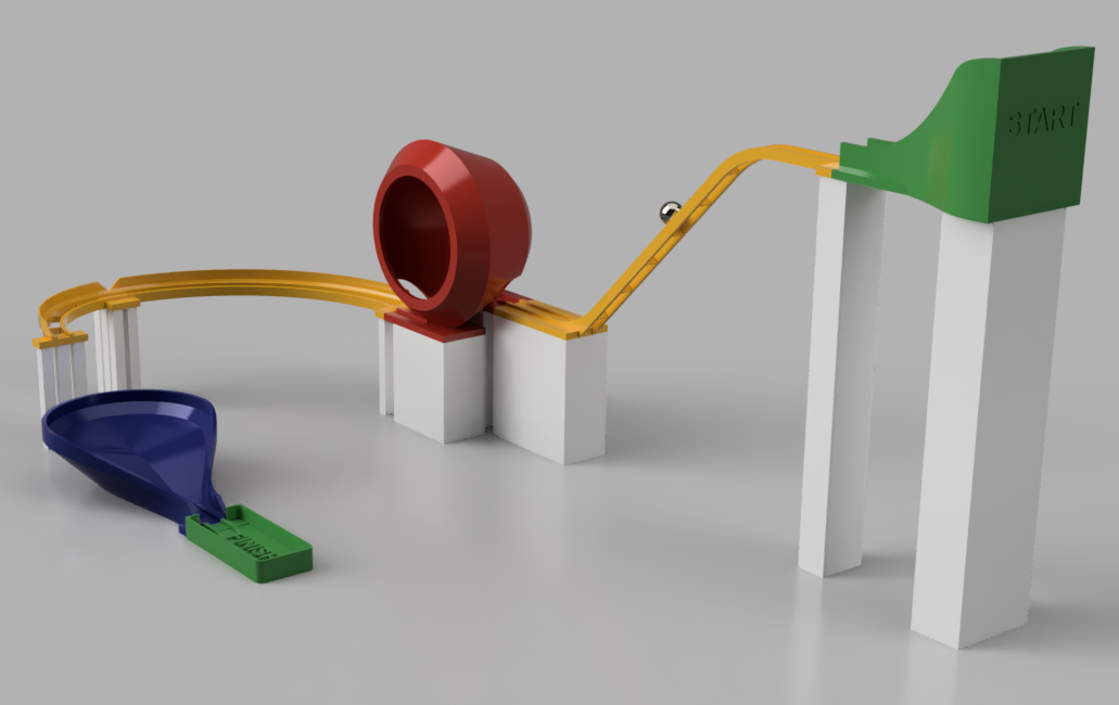 Marble Run Lego Compatible by grizzie17 Download free STL model
