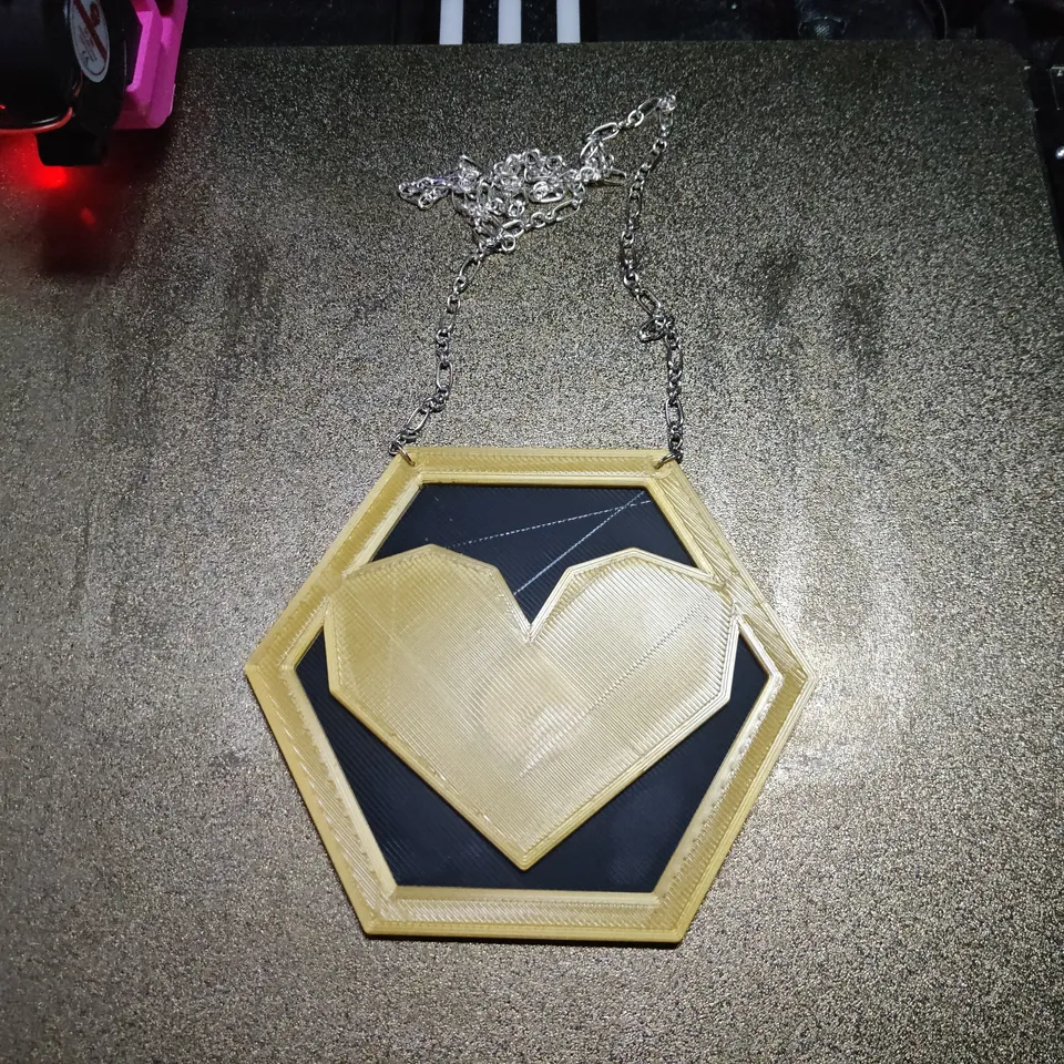 Heartagon Necklace by Kanrog Creations | Download free STL model ...