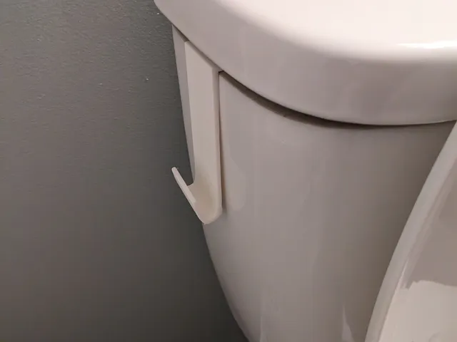 Toilet tank hook