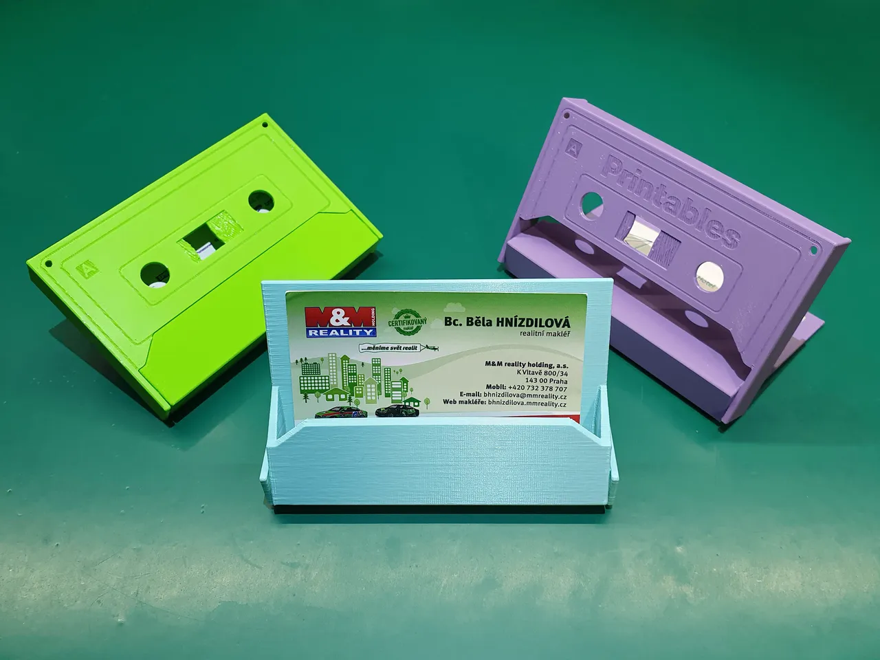 📼 Cassette tape business card holder/case by sh, Download free STL model