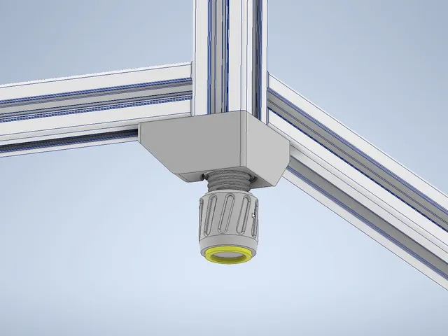 Adjustable, lockable foot for 2020 Extrusion