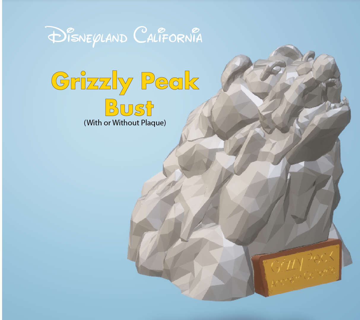 Grizzly Peak Bear Inspired Bust (Disneyland California Adventure) V2 (MORE BEAR LIKE!)