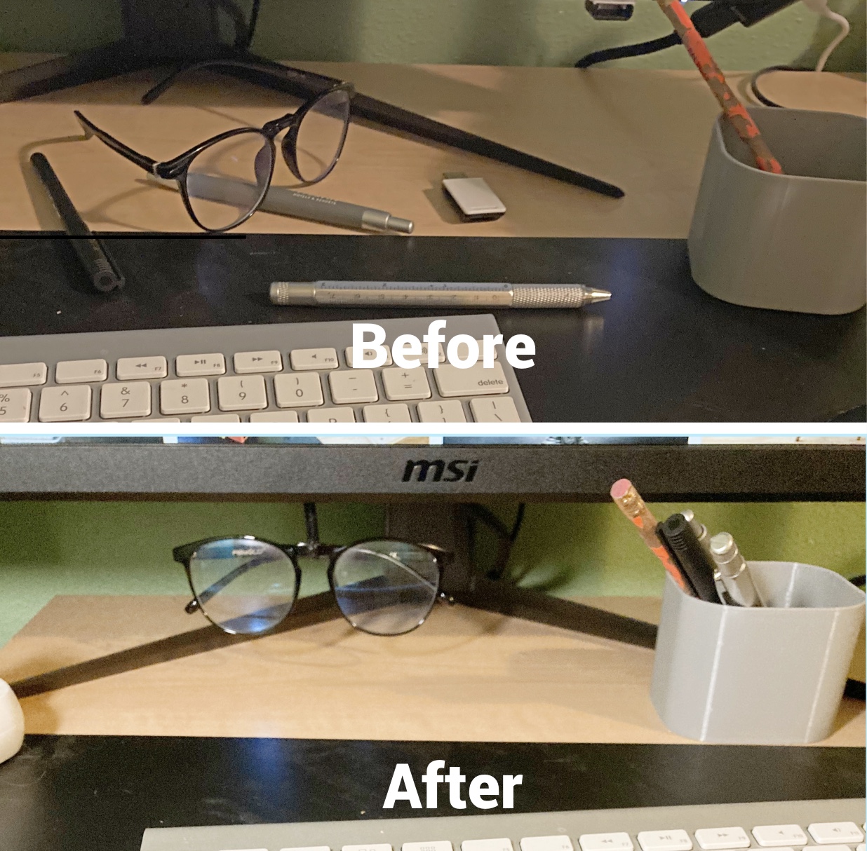 Simple Hidden Glasses Holder