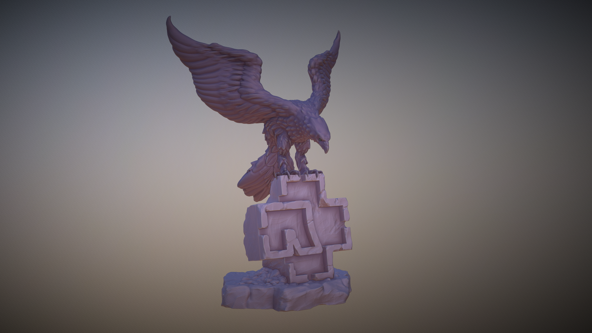 Rammstein Eagle Landing 3D Logo