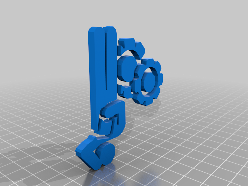 LCMS team badge with stand by SuperMatt Inc. Download free STL model