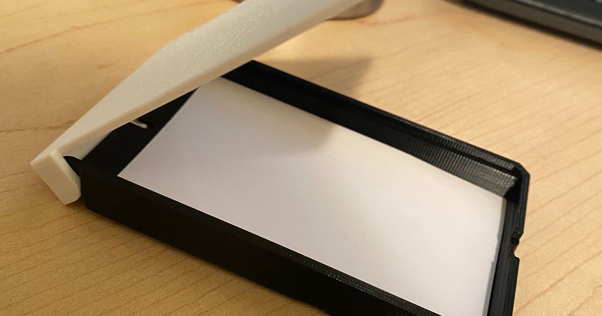 Flip Open Card Holder by DesignbySteven Download free STL model