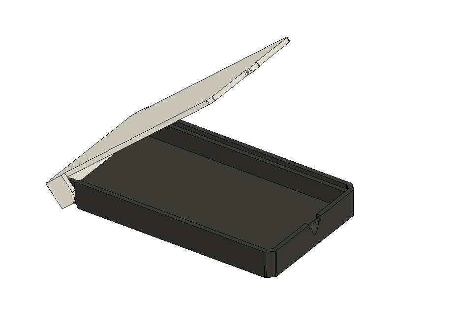 Flip Open Card Holder by DesignbySteven Download free STL model