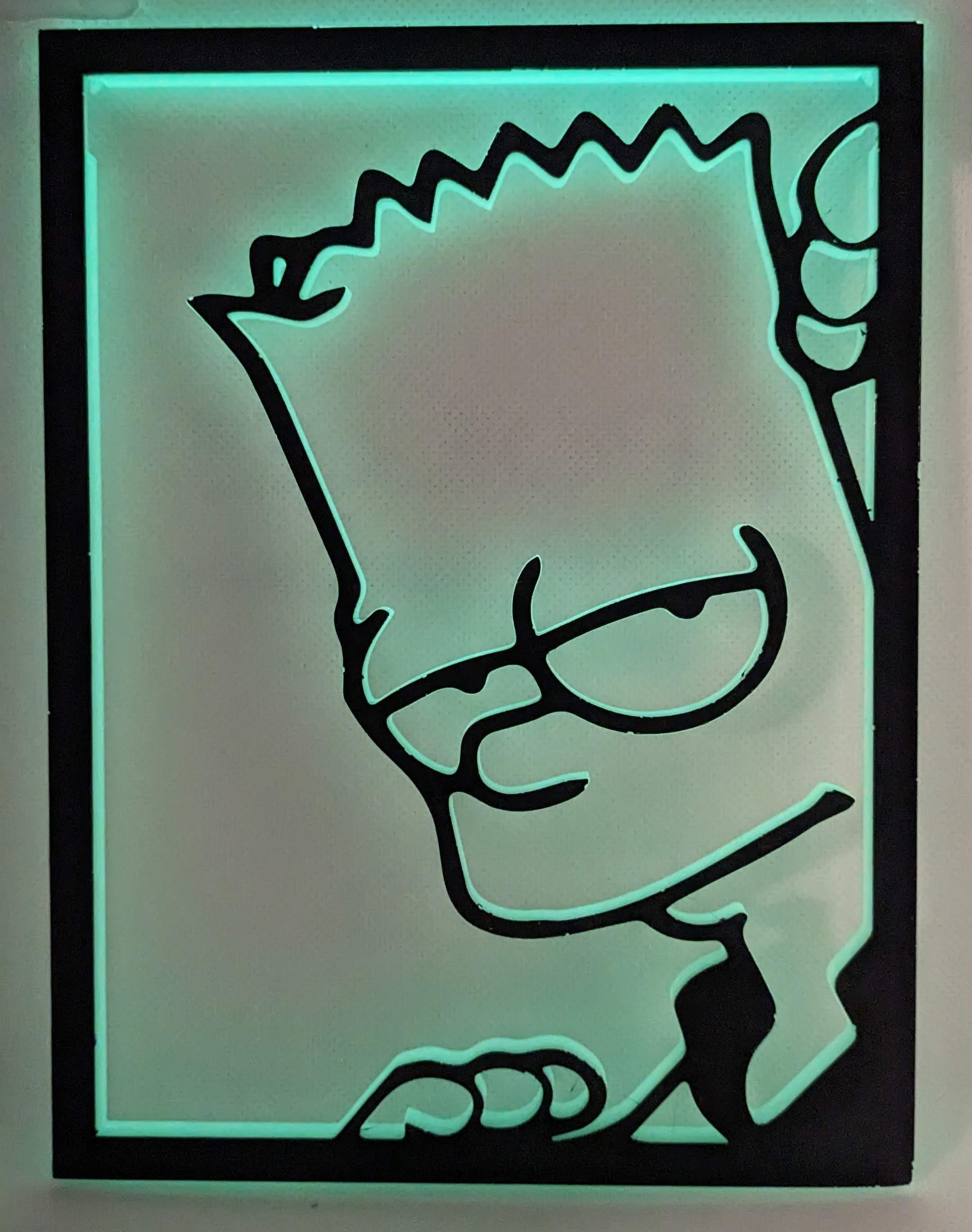 Bart Simpson - Wall Art 3D model thumbnail