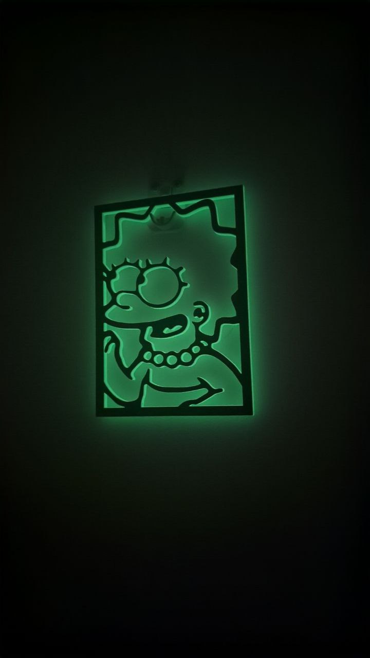 Lisa Simpson - Wall Art 3D model thumbnail