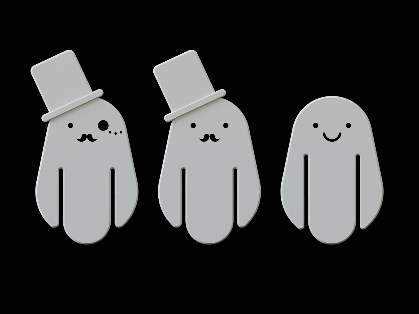 Ghostie Guy Bookmarks!