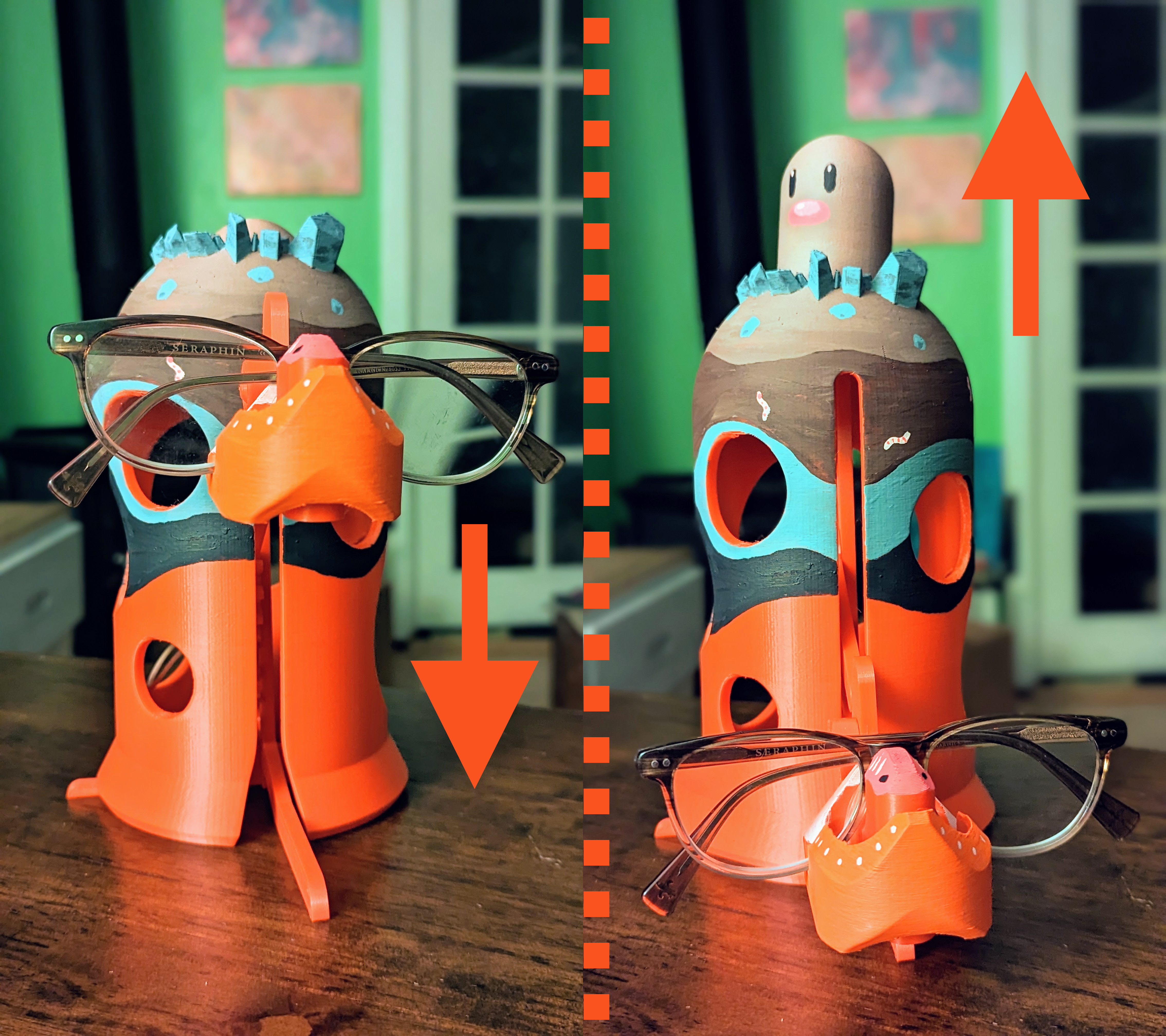Diglett Pokémon Glasses Guardian