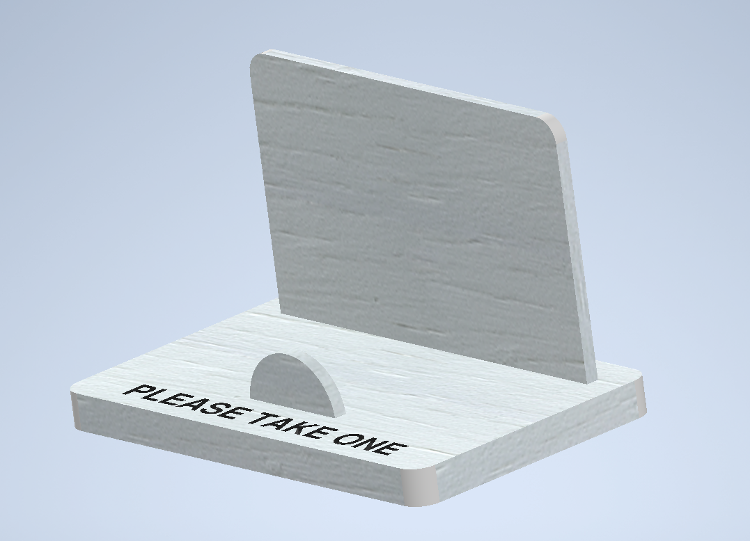 Simple business card holder