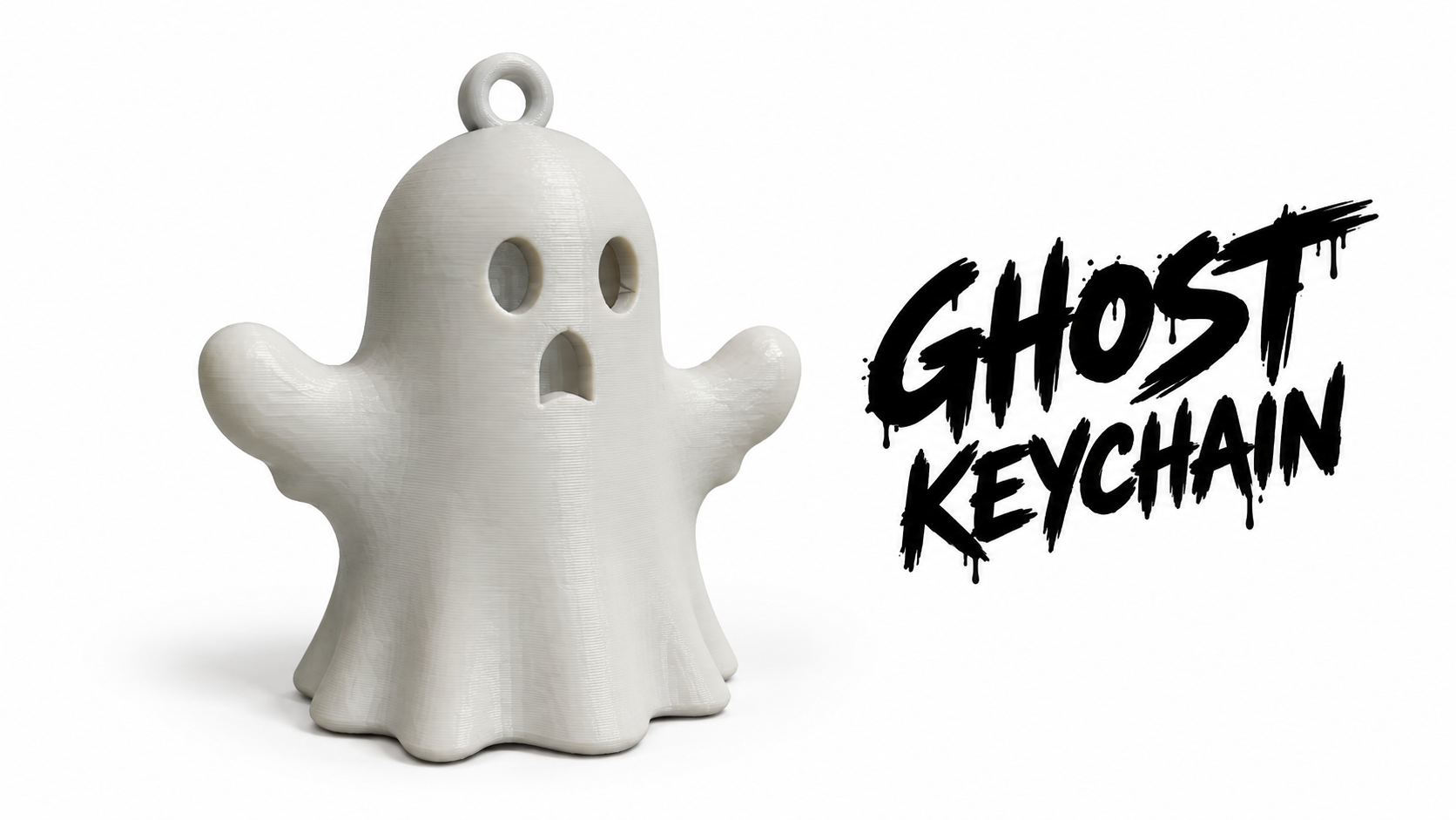 Terrifying Ghost Keychain