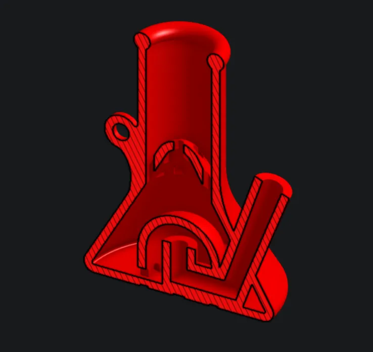 Mini bong keychain v2 by Toxin_Labs, Download free STL model