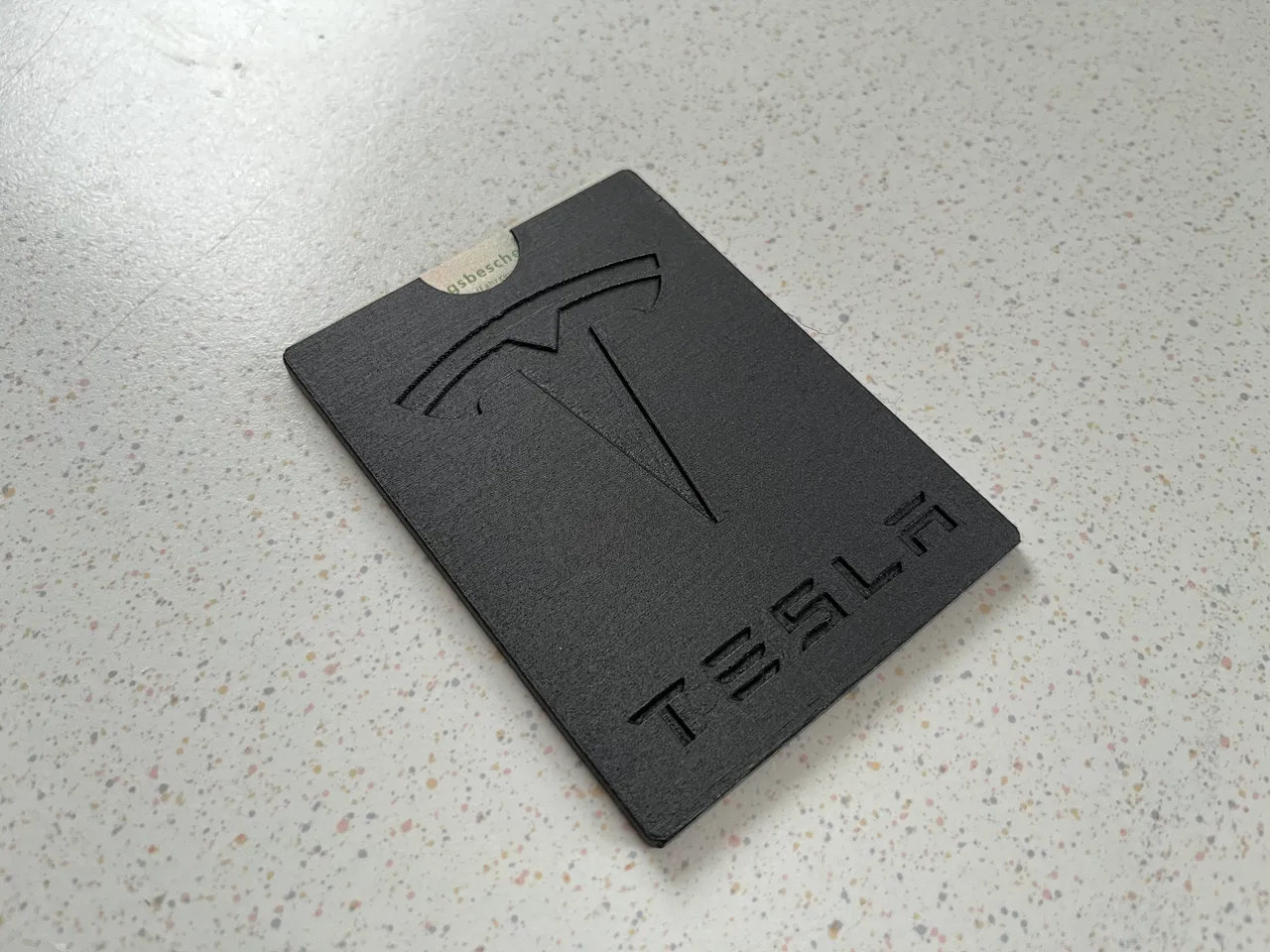 Fahrzeugschein Schutzhülle / Vehicle registration Case - Tesla Logo von  Niklas macht Druck, Kostenloses STL-Modell herunterladen