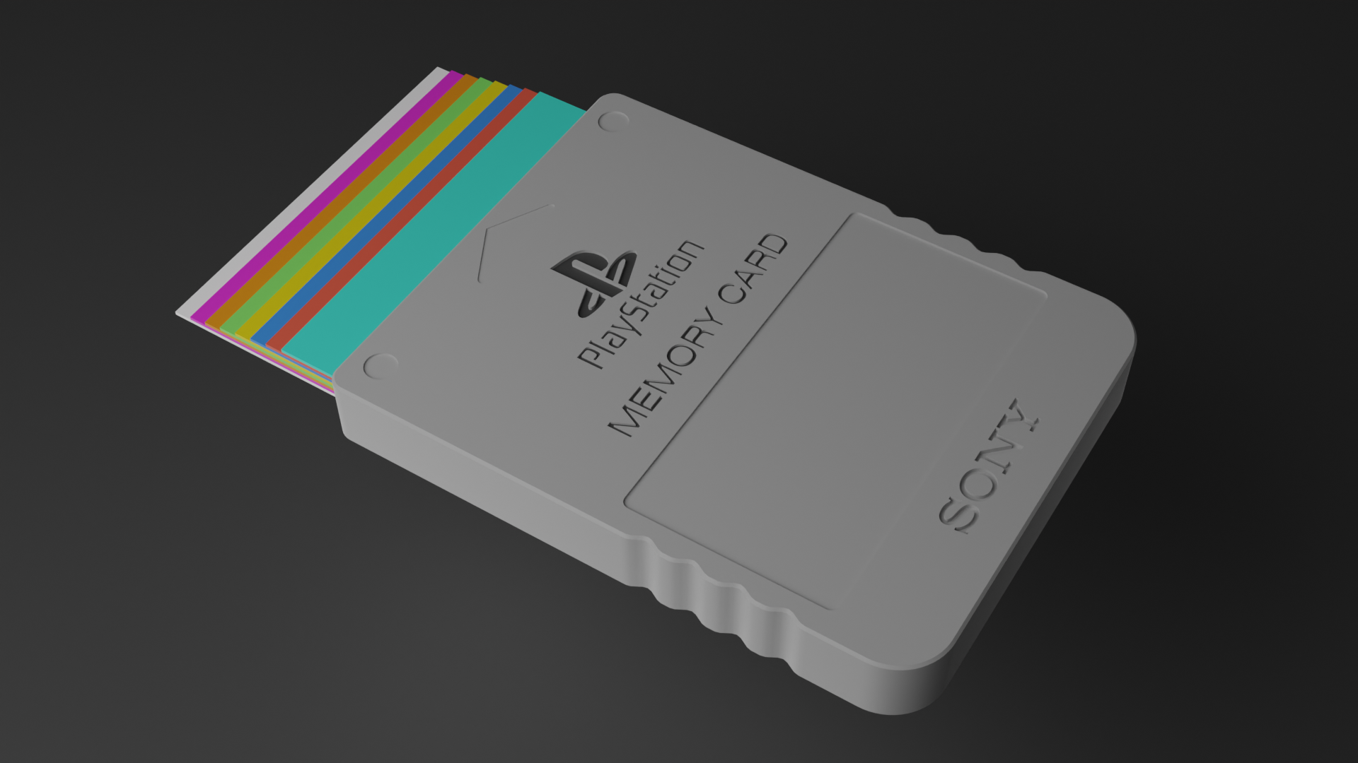 Playstation Memory Card Business Card Holder By Printchallenge Download Free Stl Model 6410