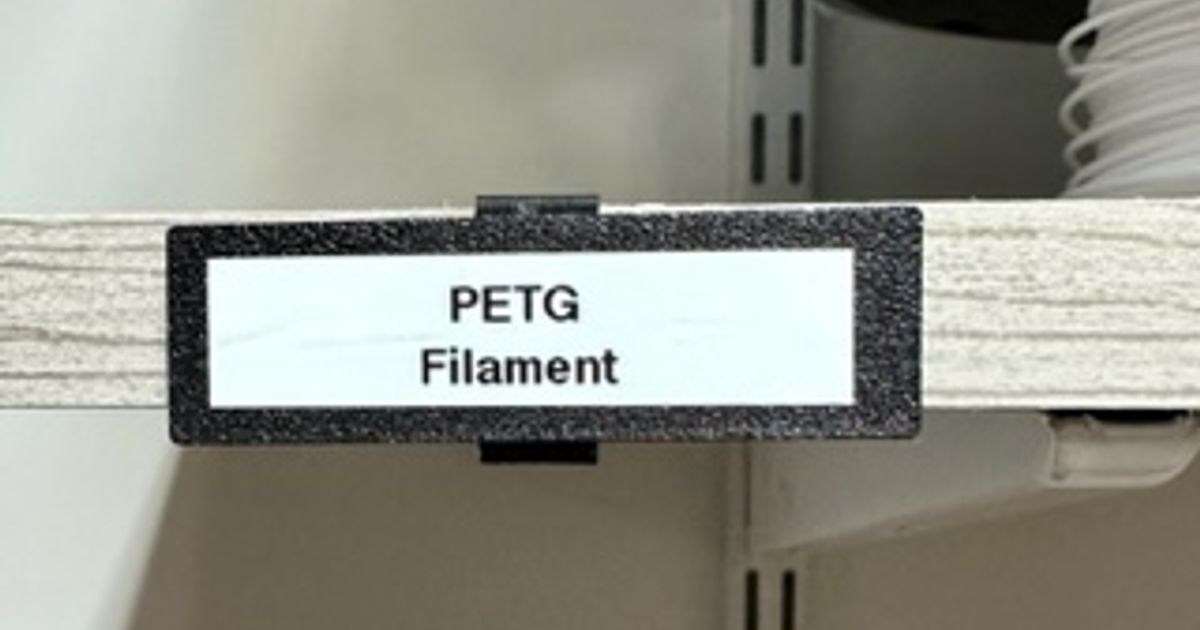 ClosetMaid "Wood" Shelf Label Holder by Bill Cutlip Download free STL