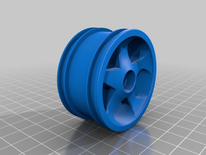1/10th Scale R/C Car Rim - Generic 5 Spoke by Mike_Y | Download free ...