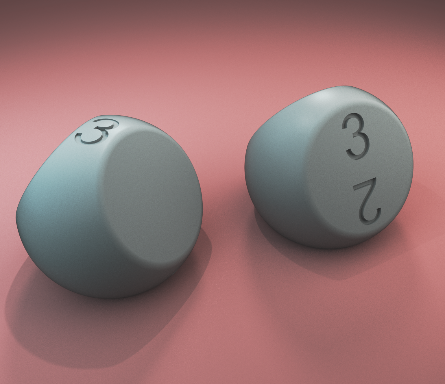 dice d3 (three-sided)