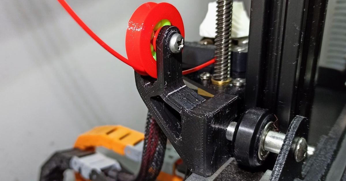 Filament Guide With 3d Printed Bearing By Dantech Download Free Stl Filament Guide With 3d Printed Bearing By Dantech Download Free Stl
