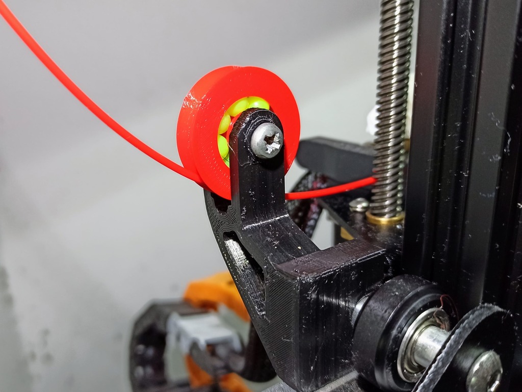 Filament Guide With 3d Printed Bearing By Dantech Download Free Stl Filament Guide With 3d Printed Bearing By Dantech Download Free Stl