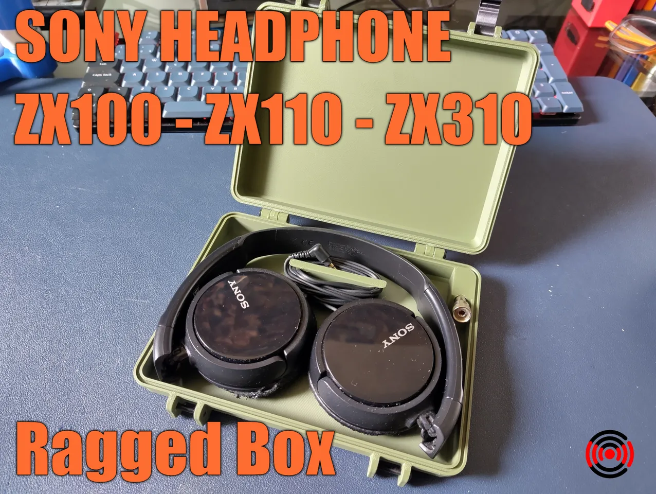 Sony MDR-ZX Headphone case by sicarius80 | Download free STL model