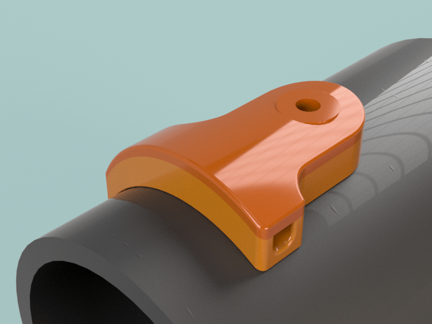 Miniatura 4 do modelo 3D Bottom bracket cable guide