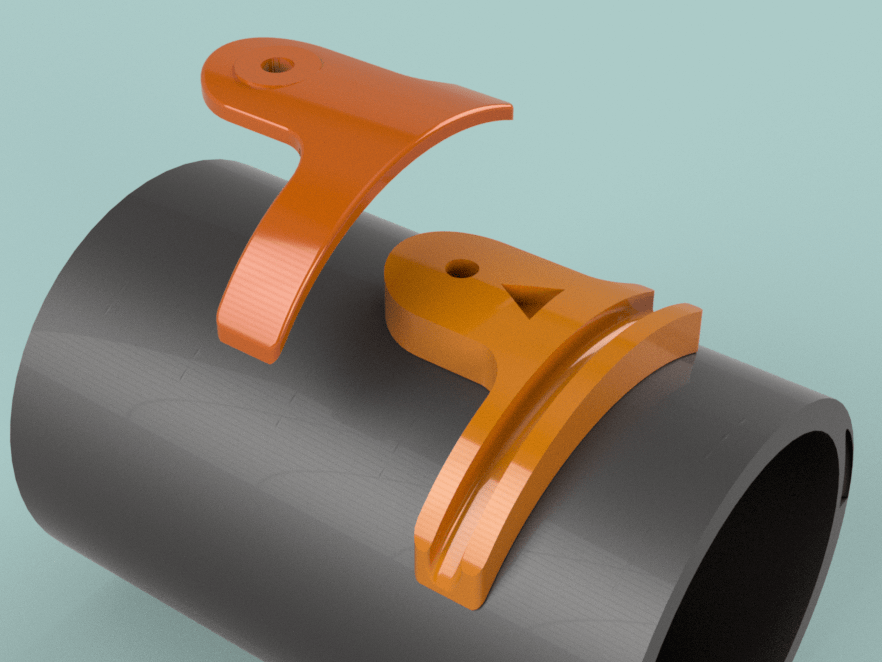 Miniatura 5 do modelo 3D Bottom bracket cable guide